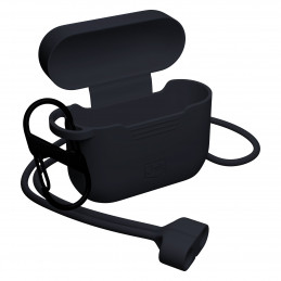 3mk silikoninis „AirPods Pro 3“ dėklas – juodas