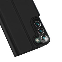Dux Ducis Skin Pro dėklo dėklo dangtelis su atvartu, skirtas Samsung Galaxy S22+ (S22 Plus) juodas