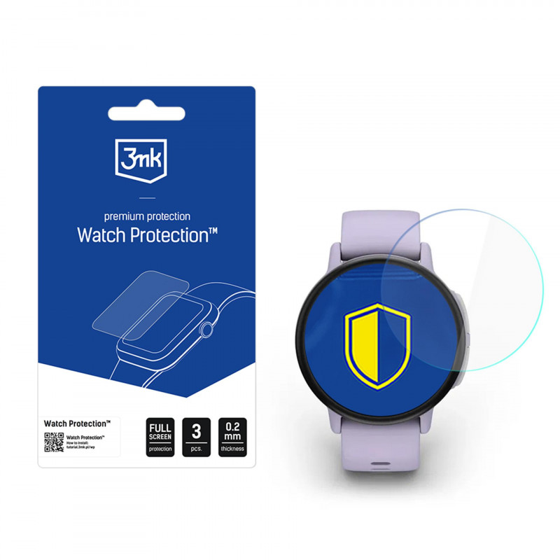 3mk laikrodžio apsauga „FlexibleGlass“ hibridinis stiklas išmaniojo laikrodžio ekranui, skirtam „Garmin Bounce 2“