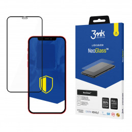 3mk NeoGlass juodas kompozicinis stiklas, skirtas iPhone 12 Mini