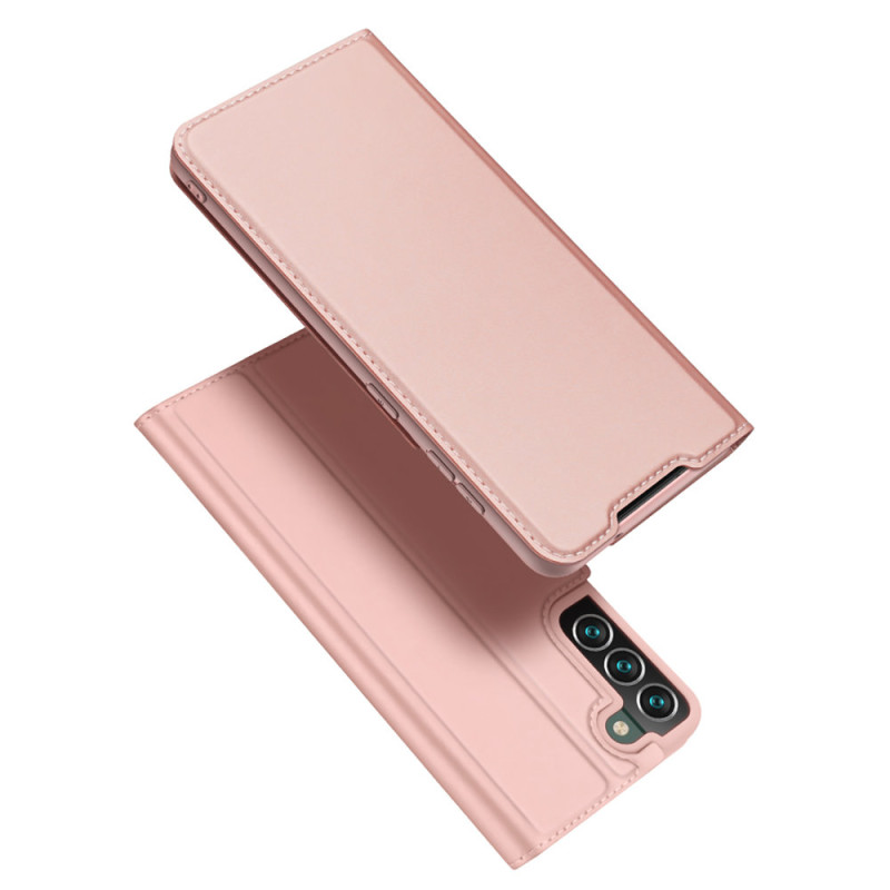 Dux Ducis Skin Pro dėklo dėklo dangtelis su atvartu, skirtas Samsung Galaxy S22+ (S22 Plus) rožinis