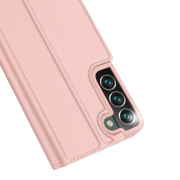 Dux Ducis Skin Pro dėklo dėklo dangtelis su atvartu, skirtas Samsung Galaxy S22+ (S22 Plus) rožinis