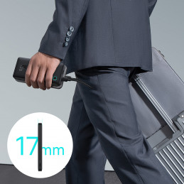 „Baseus Airpow Lite“ 10000mAh 15W išorinė baterija su „Baseus Simple USB-C“ 30 cm laidu – juoda