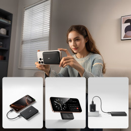 „Baseus EnerFill FT11“ 10000mAh 27W „MagSafe“ suderinama išorinė baterija, skirta „Apple Watch“ ir išmaniesiems telefona...