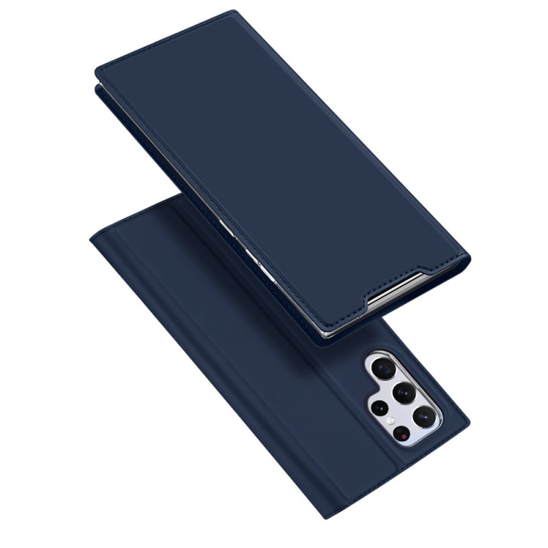 Dux Ducis Skin Pro dėklo dėklo dangtelis su atvartu, skirtas Samsung Galaxy S22 Ultra blue