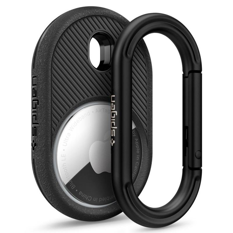 „Spigen Vault“ dėklas, skirtas „Apple AirTag“ – matinės juodos spalvos