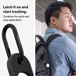 „Spigen Vault“ dėklas, skirtas „Apple AirTag“ – matinės juodos spalvos