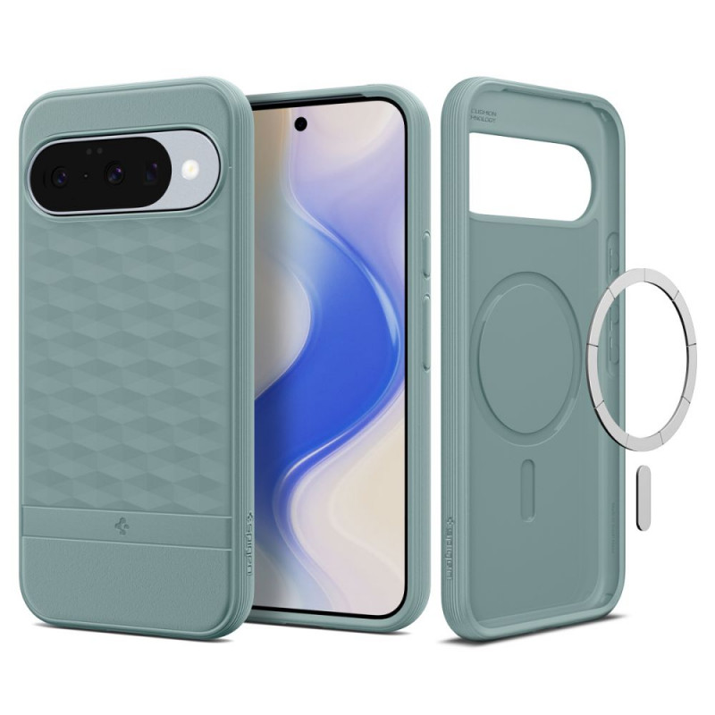 „Spigen Parallax Mag MagSafe“ dėklas, skirtas „Google Pixel 10 / 10 Pro“ – žalias
