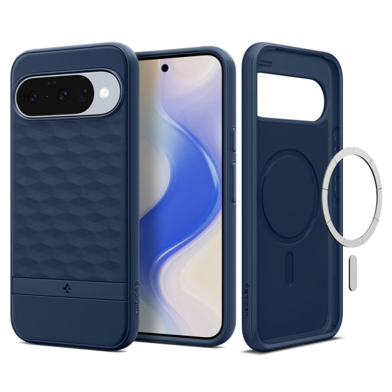 „Spigen Parallax Mag MagSafe“ dėklas, skirtas „Google Pixel 10 / 10 Pro“ – tamsiai mėlynas