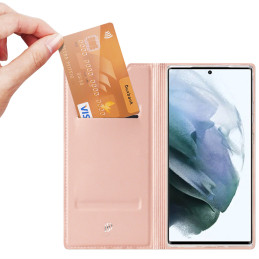 Dux Ducis Skin Pro dėklo dėklo dangtelis su atvartu, skirtas Samsung Galaxy S22 Ultra pink