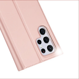 Dux Ducis Skin Pro dėklo dėklo dangtelis su atvartu, skirtas Samsung Galaxy S22 Ultra pink