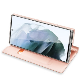 Dux Ducis Skin Pro dėklo dėklo dangtelis su atvartu, skirtas Samsung Galaxy S22 Ultra pink