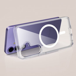 „Tech-Protect FlexAir Hybrid MagSafe“ dėklas, skirtas „Samsung Galaxy S25 FE“ – skaidrus