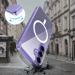 „Tech-Protect FlexAir Hybrid MagSafe“ dėklas, skirtas „Samsung Galaxy S25 FE“ – skaidrus
