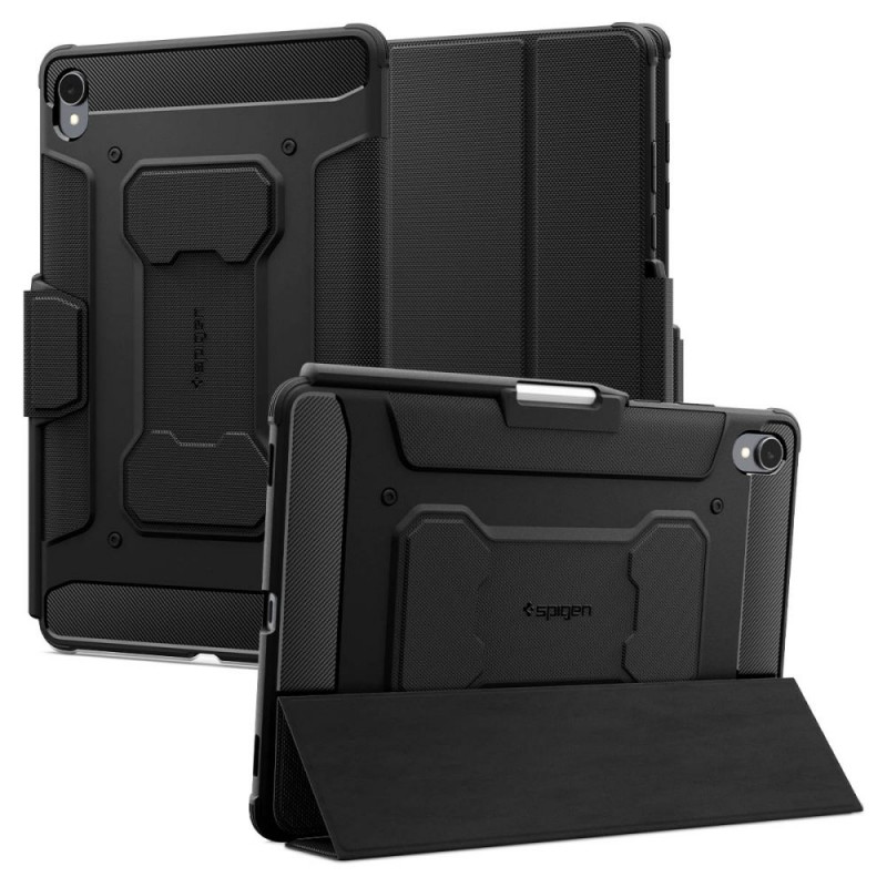 „Spigen Rugged Armor Pro“ dėklas, skirtas „Samsung Galaxy Tab S11 11.0“ – juodas