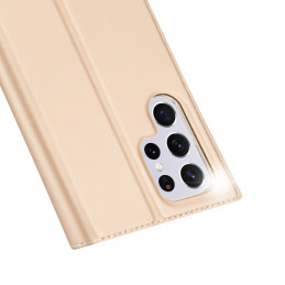 Dux Ducis Skin Pro dėklo dėklo dangtelis su atvartu, skirtas Samsung Galaxy S22 Ultra auksui
