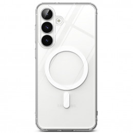 „Ringke Fusion“ magnetinis „MagSafe“ dėklas, skirtas „Samsung Galaxy S25 FE“ – skaidrus