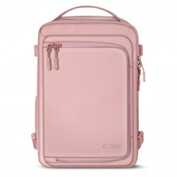 „Tech-Protect Defender S50“ kuprinė, skirta „Ryanair“ ir „Wizzar“, 20 l nešiojamajam kompiuteriui – rožinė