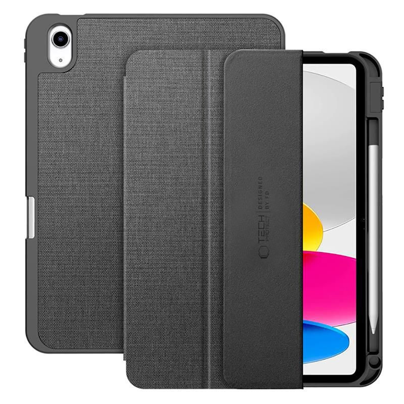 „Tech-Protect SC Pen“ drobinis dėklas, skirtas „iPad 10.9“ (2022 / „iPad 11“ (2025)) – pilkas