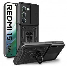 „Tech-Protect CamShield Pro“ dėklas, skirtas „Xiaomi Redmi 15 4G / 5G“ – juodas