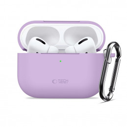 „Tech-Protect“ silikoninis dėklas su kabliuku „AirPods Pro“ – violetinis
