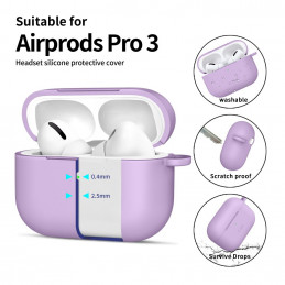 „Tech-Protect“ silikoninis dėklas su kabliuku „AirPods Pro“ – violetinis