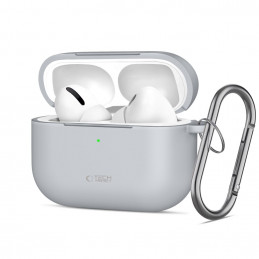 „Tech-Protect“ silikoninis kabliuko formos dėklas „AirPods Pro“ – pilkas
