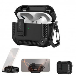 „Tech-Protect Carbonox MagSafe“ dėklas, skirtas „AirPods Pro“ – juodas