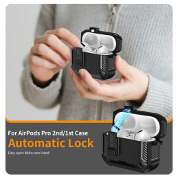 „Tech-Protect Carbonox MagSafe“ dėklas, skirtas „AirPods Pro“ – juodas
