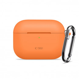 „Tech-Protect“ silikoninis kabliuko formos dėklas „AirPods Pro“ – oranžinis