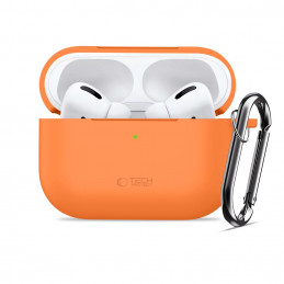„Tech-Protect“ silikoninis kabliuko formos dėklas „AirPods Pro“ – oranžinis