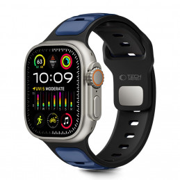 „Tech-Protect IconBand Line“ dirželis „Apple Watch 44 / 45 / 46 / 49 mm“ – juodas ir tamsiai mėlynas