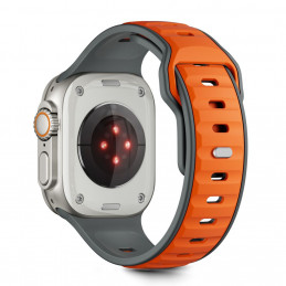 „Tech-Protect IconBand Line“ dirželis „Apple Watch 44 / 45 / 46 / 49 mm“ – pilkai oranžinis