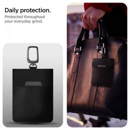 Apsaugos nuo vagystės Spigen Pouch Keyless RFID signalų blokatorius - juodas