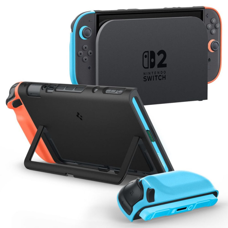 „Spigen Nano Pop“ dėklas, skirtas „Nintendo Switch 2“ – juodas