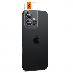 „Spigen Optik Pro GLAS.TR EZ FIT“ kameros dėklai, 2 vnt. pakuotė, skirti „iPhone 16 / 16 Plus / 17“ – violetiniai