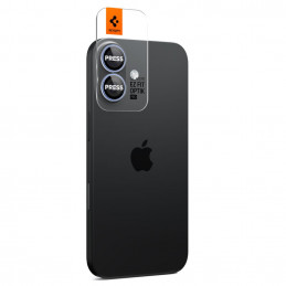 „Spigen Optik Pro GLAS.TR EZ FIT“ kameros dėklai, 2 vnt. pakuotė, skirti „iPhone 16 / 16 Plus / 17“ – mėlyni
