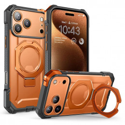 „Supcase UB Grip Mag MagSafe“ dėklas, skirtas „iPhone 17 Pro Max“ – oranžinės ir pilkos spalvos
