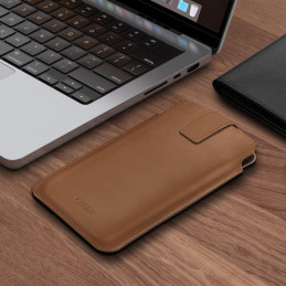 „Tech-Protect SM65“ dėklas 6,0–6,9 colių išmaniesiems telefonams – rudas