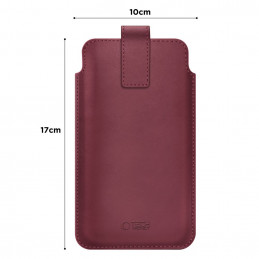 „Tech-Protect SM65“ dėklas 6,0–6,9 colių išmaniesiems telefonams – bordo spalvos