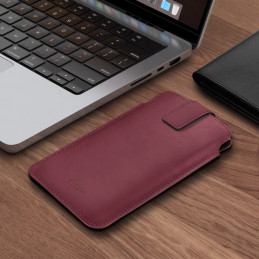 „Tech-Protect SM65“ dėklas 6,0–6,9 colių išmaniesiems telefonams – bordo spalvos