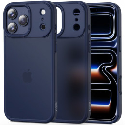„Tech-Protect MagMat“ dėklas, skirtas „iPhone 17 Pro“ – matinės tamsiai mėlynos spalvos