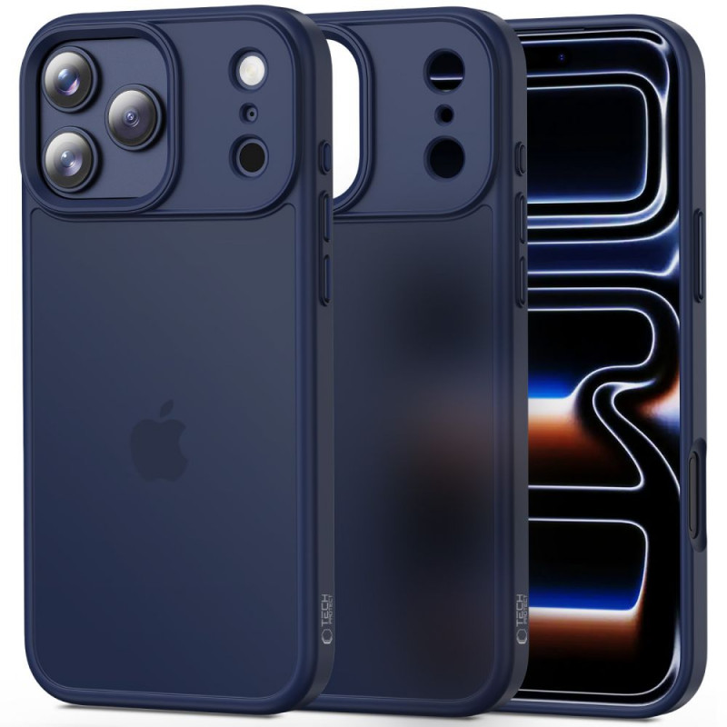„Tech-Protect MagMat“ dėklas, skirtas „iPhone 17 Pro“ – matinės tamsiai mėlynos spalvos