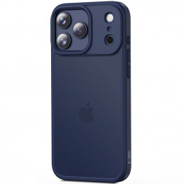 „Tech-Protect MagMat“ dėklas, skirtas „iPhone 17 Pro“ – matinės tamsiai mėlynos spalvos