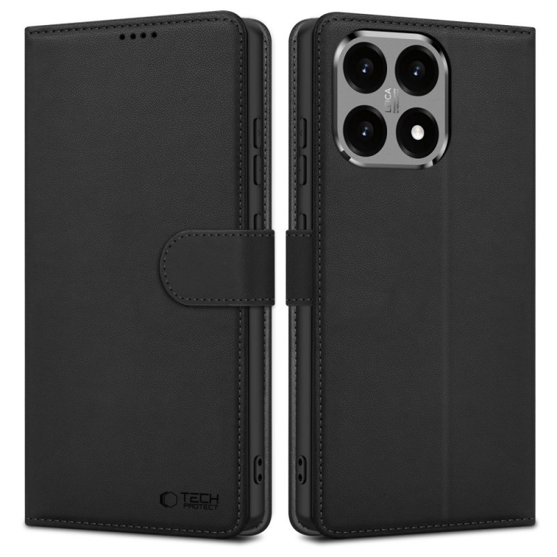 „Xiaomi 15T Tech-Protect“ piniginės dėklas – juodas