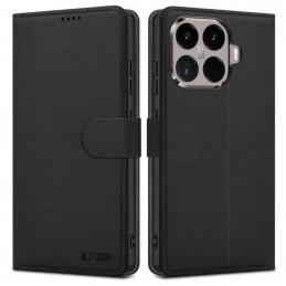 „Xiaomi 15T Pro Tech-Protect“ piniginės dėklas – juodas