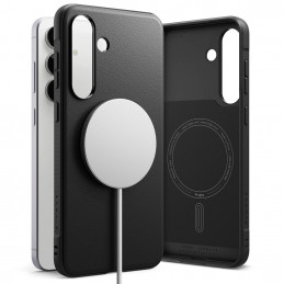 „Ringke Onyx“ magnetinis „MagSafe“ dėklas, skirtas „Samsung Galaxy S25 FE“ – juodas