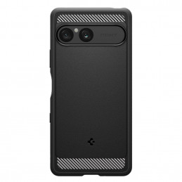 „Spigen Rugged Armor“ dėklas, skirtas „Sony Xperia 10 VII“ – matinės juodos spalvos