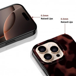 „Tech-Protect Lamano MagSafe“ dėklas, skirtas „iPhone 16 Pro Max“ – juodas ir raudonas