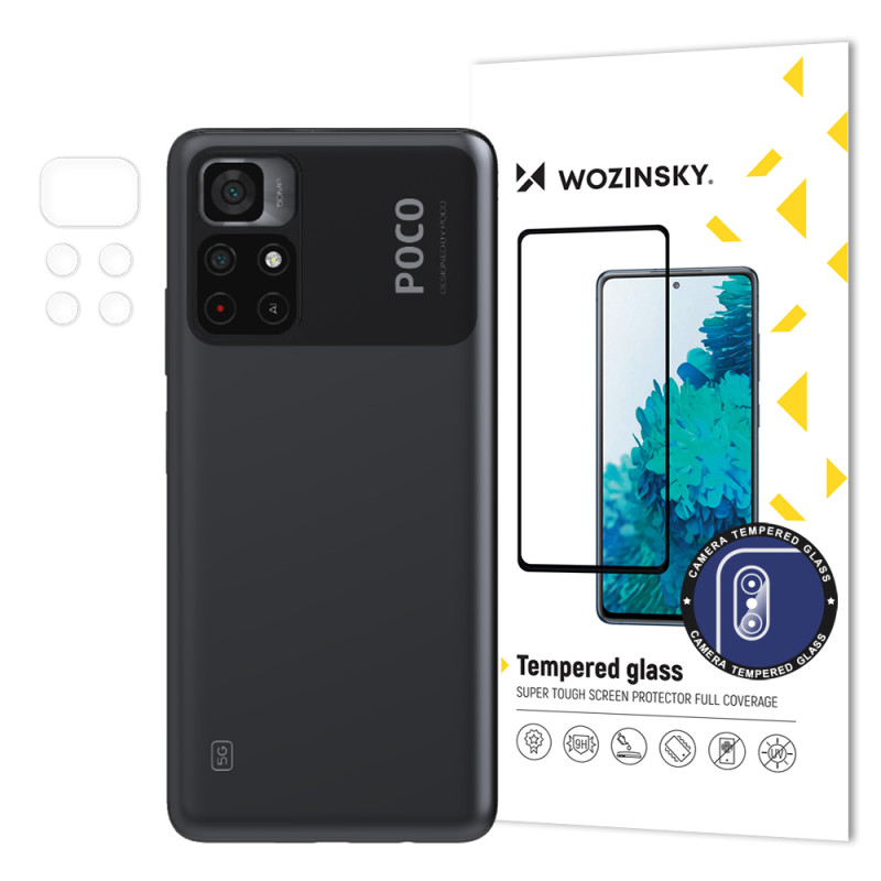 Wozinsky Camera Glass 9H grūdintas stiklas visai Xiaomi Poco M4 Pro 5G kamerai